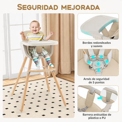 Silla Comedor Trona Rosa