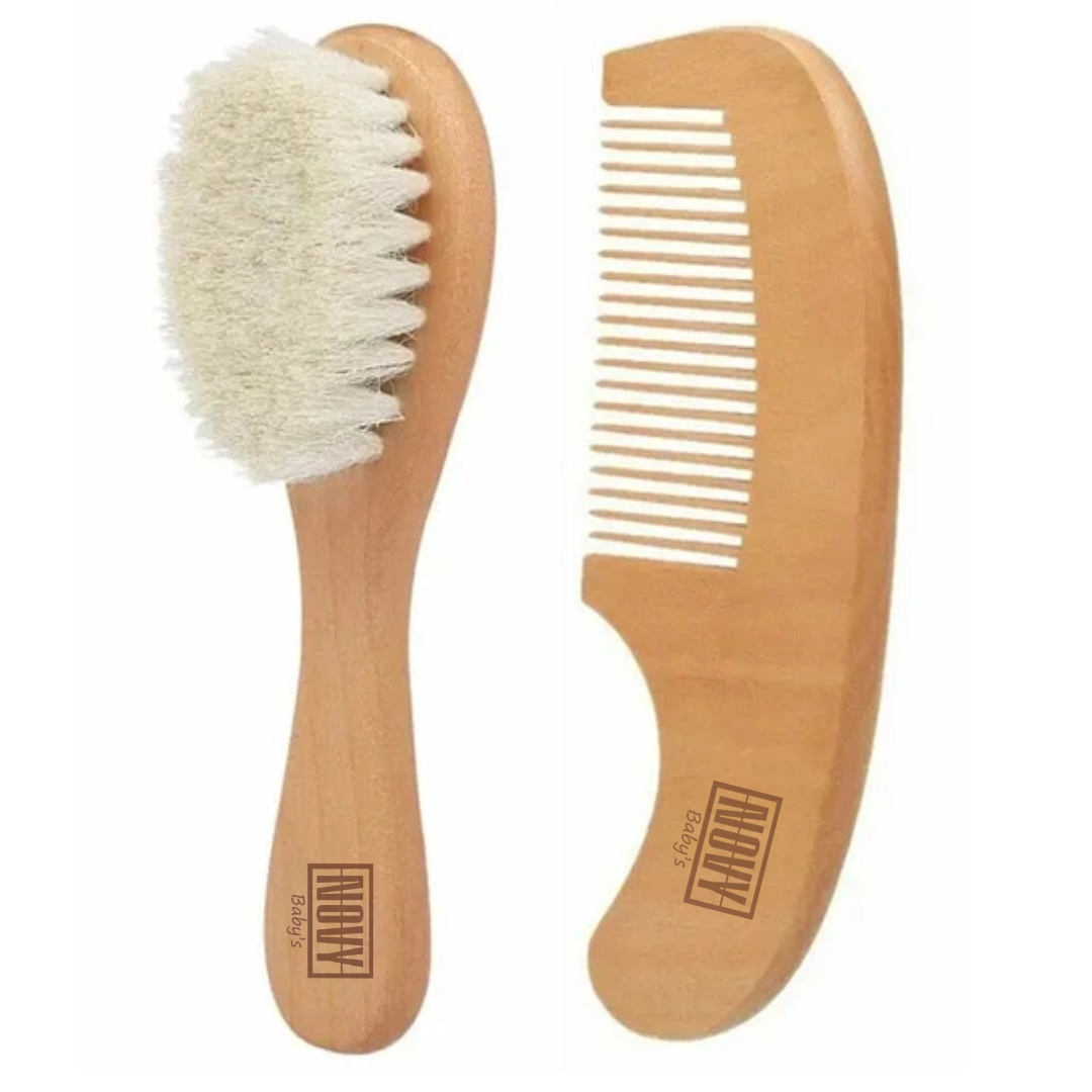 Set Cepillo y Peine madera PERSONALIZABLE