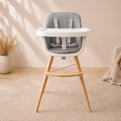 Silla Comedor Trona Gris