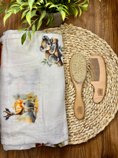 Set Cepillo y Peine madera PERSONALIZABLE