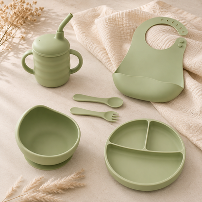 Kit Alimentación Silicona Verde PERSONALIZADO