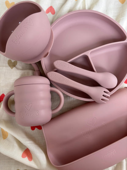 Kit Alimentación Silicona Rosa PERSONALIZADO