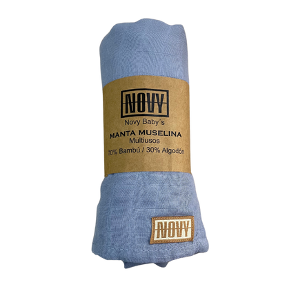 Muselina Azul Claro Pequeña 58x58 cm
